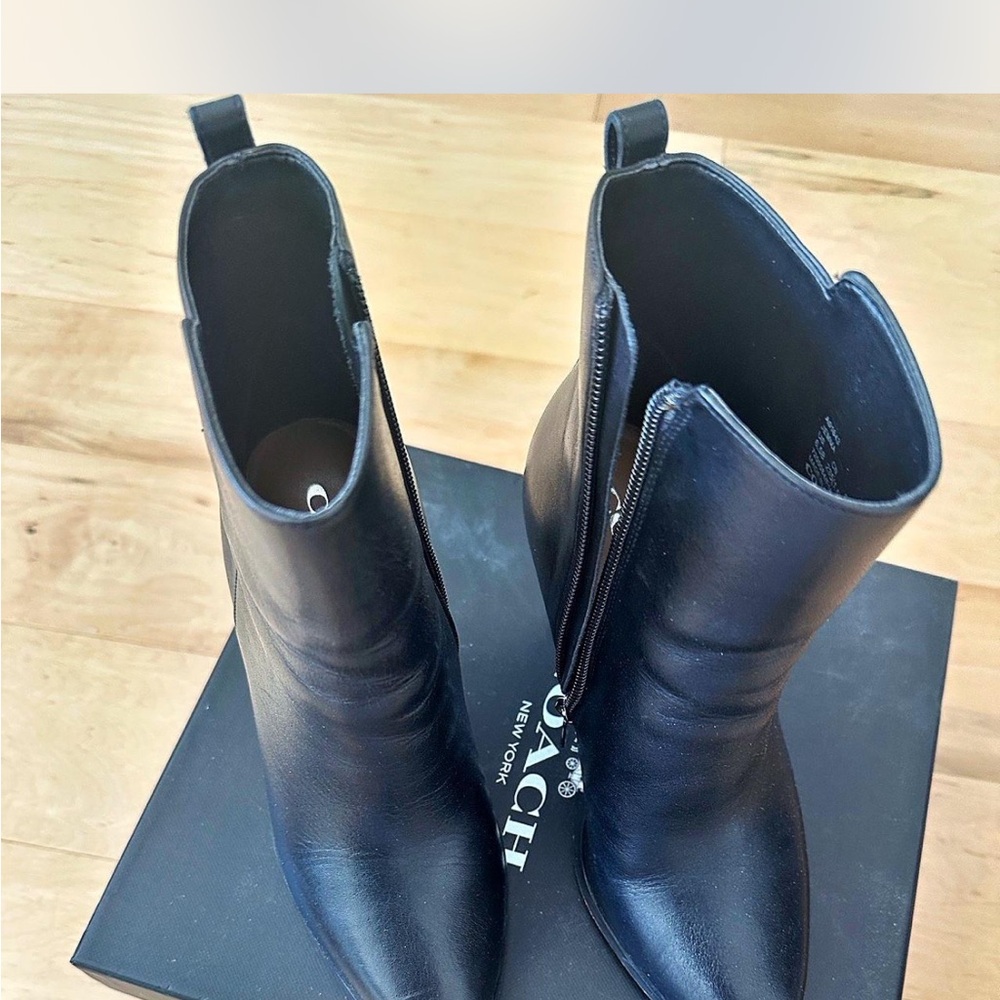 Coach Black Ankle Booties/ mid calf boots